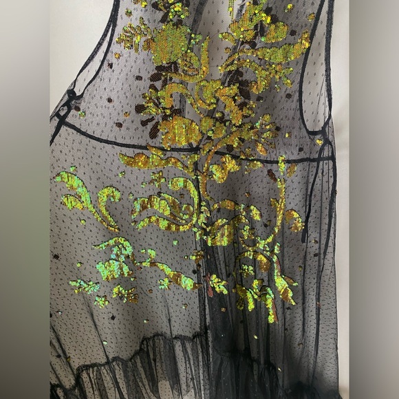 Free People Night Moves Sequin Maxi Top - Picture 6 of 7